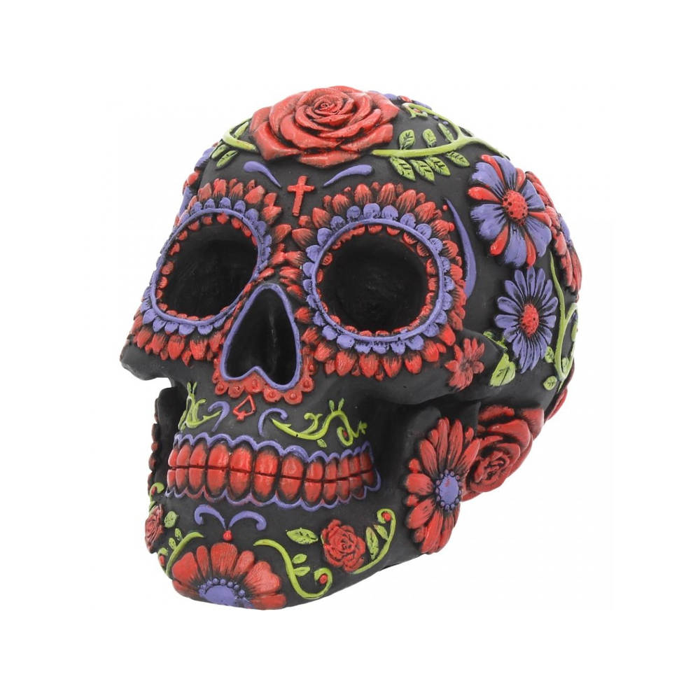 Nemesis Now - Sugar Blooms Figurine - Crâne - Multicolore